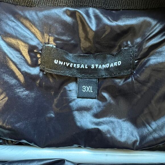 Universal Standard Black Kanda Puffer Coat Jacket womens size 6X - Picture 6 of 8